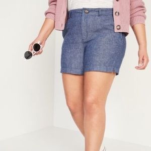 Old Navy Linen denim like shorts